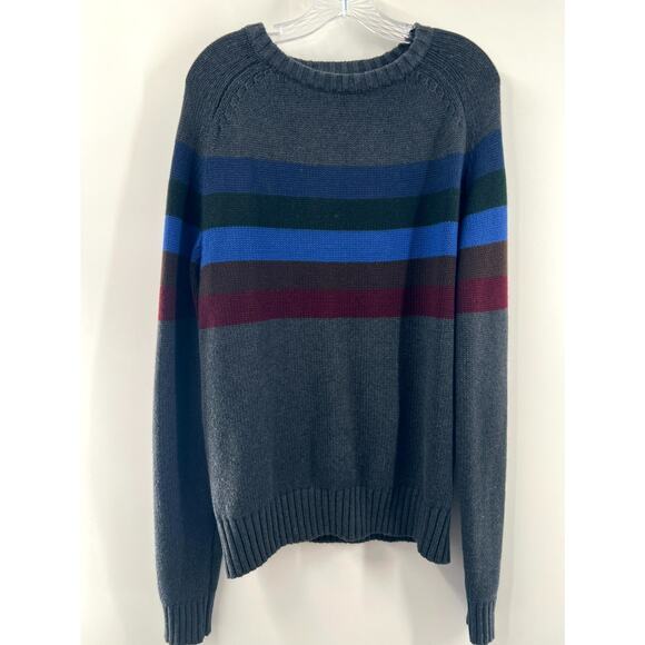 The Territory Ahead Men's Multicolor Striped Crew Neck Pullover Sweater Medium - Picture 1 of 8
